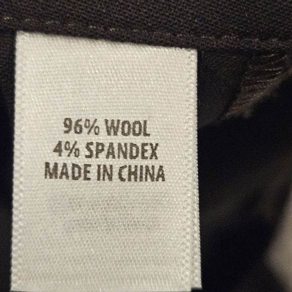 St. John SZ 10 Emma Brown Flat Front Wool Stretch Hi Rise Ankle Pants W/Pockets - Picture 6 of 14